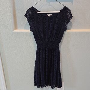 Charlotte Russe Blue Fit and Flare Mini Dress